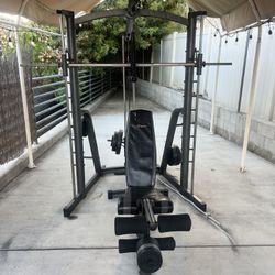Smith Machine, Bench And Weights 