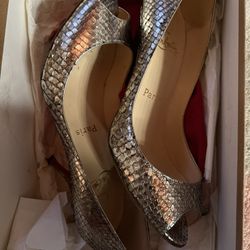 Python Louboutin Heels