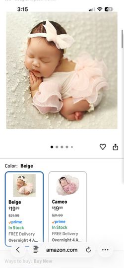 Newborn outfit and props