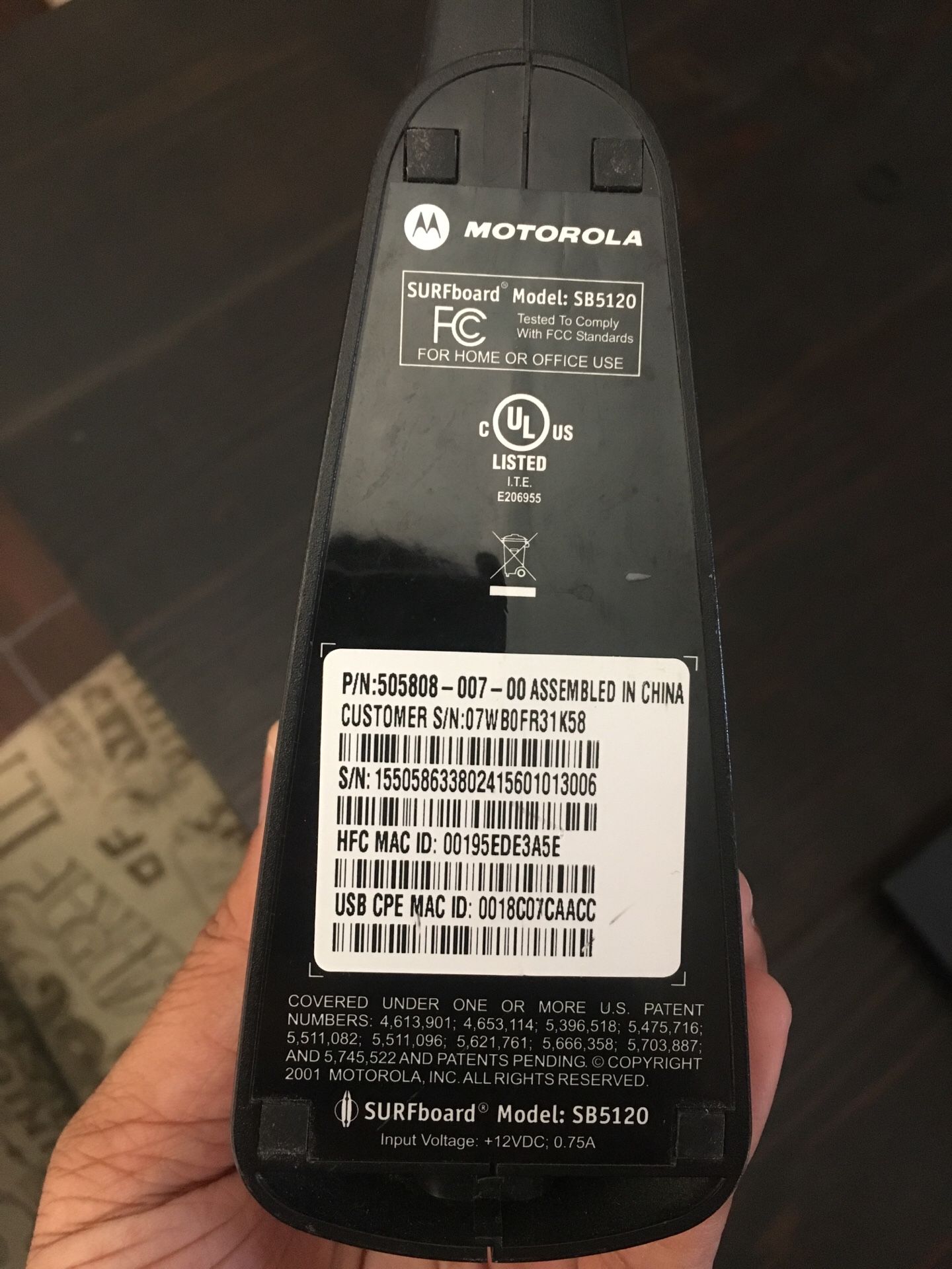 Motorola modem