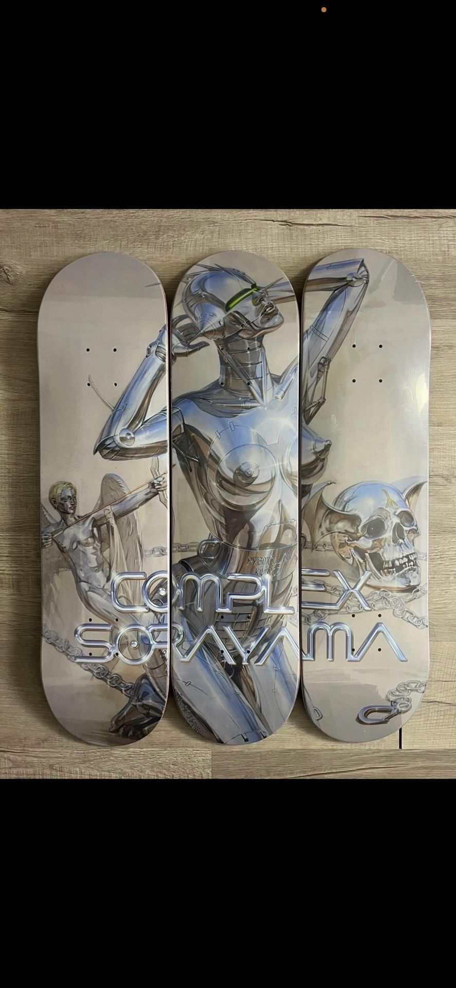 Complexcon Exclusive Skate Deck Set Brand New Complex Sorayama 