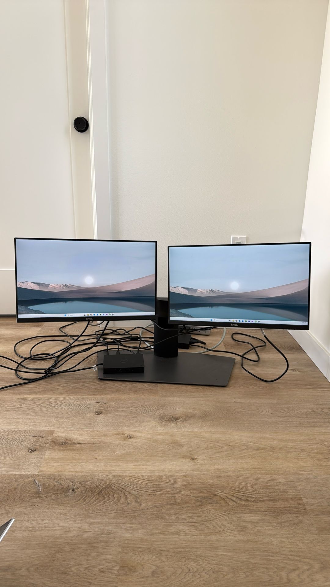 2 Monitors, Docking Station, And Stand