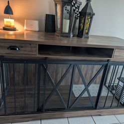 Dog crate furniture