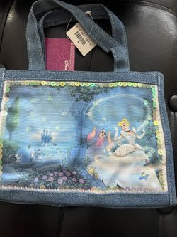 Collectible Disney’s Classic Cinderella Light Denim Small Purse