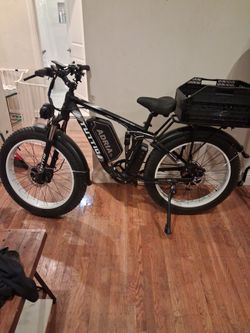 Tuttio full suspension Electric bike 26,inch fat tire 52V battery