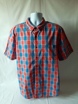 Tommy Hilfiger men's classic fit short sleeve button-down shirt size XL