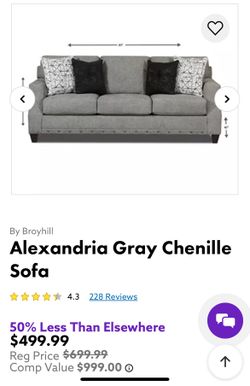 Alexandria Gray Sofa