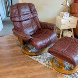 Stressless Recliner And Foot Stool