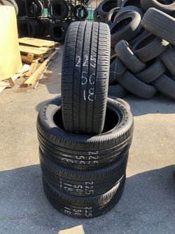 225-50-18 used tires 225/50/18 llantas usadas