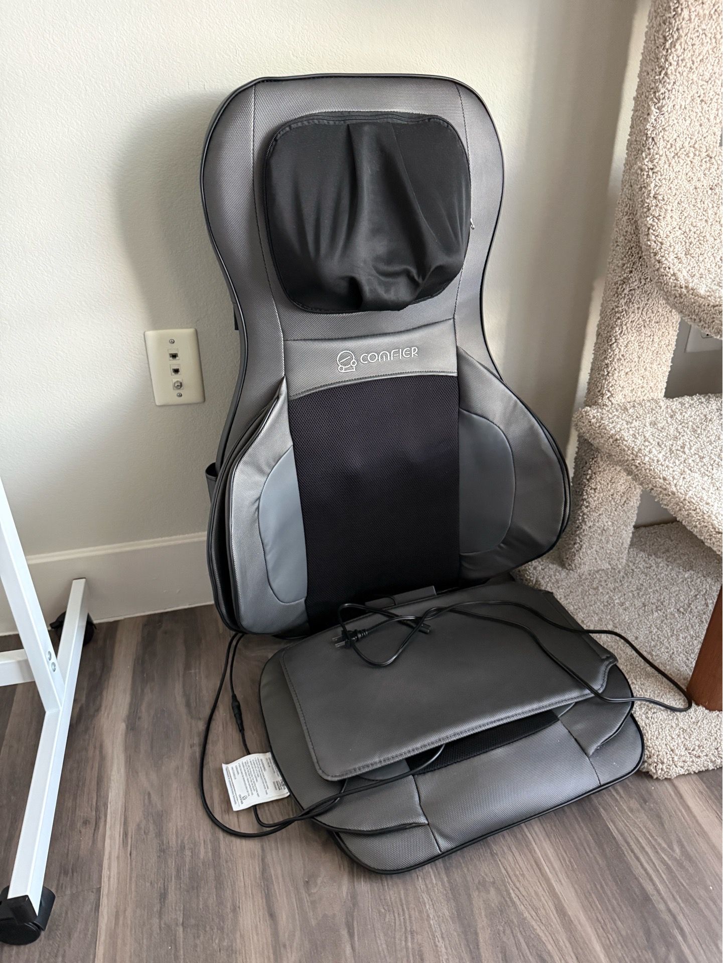 Full Back Coverage Massage Chair Pad with Adjustable Neck Nodes