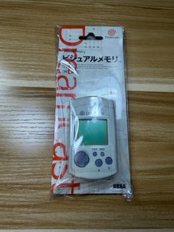 SEGA Dreamcast Visual Memory Unit VMU Memory Card LCD NTSC-J White/Blue HKT-7002