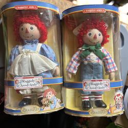 Raggedy Ann And Andy Dolls Brass Key Keepsakes