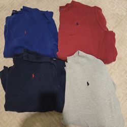 Polo sweatshirts Size large Various Colors 