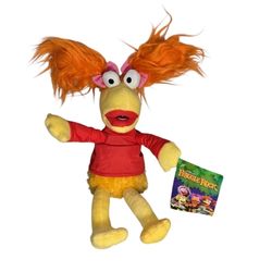 Jim Henson Muppets Plush 13” Fraggle Rock Red Stuffed Animal Toy Factory 2017