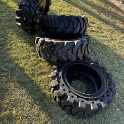 Solid Bobcat Skid steer Solid Wheels 