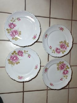 4 pcs 10.5 inch Germany Porcelain plates