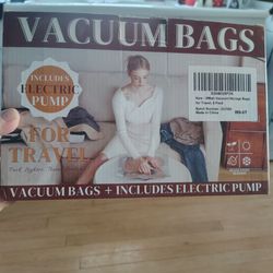 Vacuum bags with electric mini pump