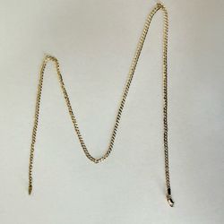 18” 10K Gold Curb Chain