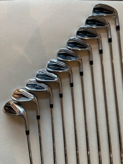 TaylorMade Qi Iron Set 4-AW + SW, LW (10 clubs) Mens Stiff Flex
