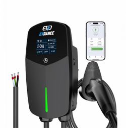 Level 2 EV Charger 48A 11.5kW 240V Hardwired, WiFi, J1772, 25FT Cable, Honda Toyota BMW Chevy GMC Porsche Rivian