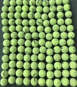100 Used tennis balls