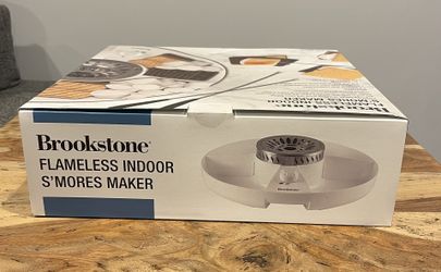 UNOPENED Brookstone Flameless Indoor S mores Maker NEW for