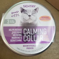 Sentry Cat Calming Collar,  Pack Of 3. Collar Para Gatos