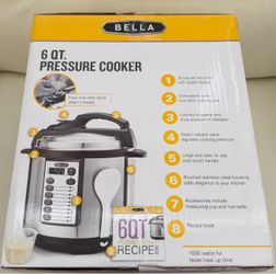 Bella 6 Qt Electric Pressure Cooker