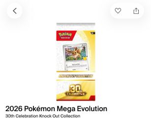 Pokémon Mega Evolution 30th Celebration Knock Out Collection