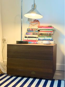 MCM Nighstand Side Table with 2 Drawers