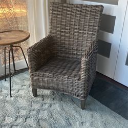 Rattan High Back Lounge Chair
