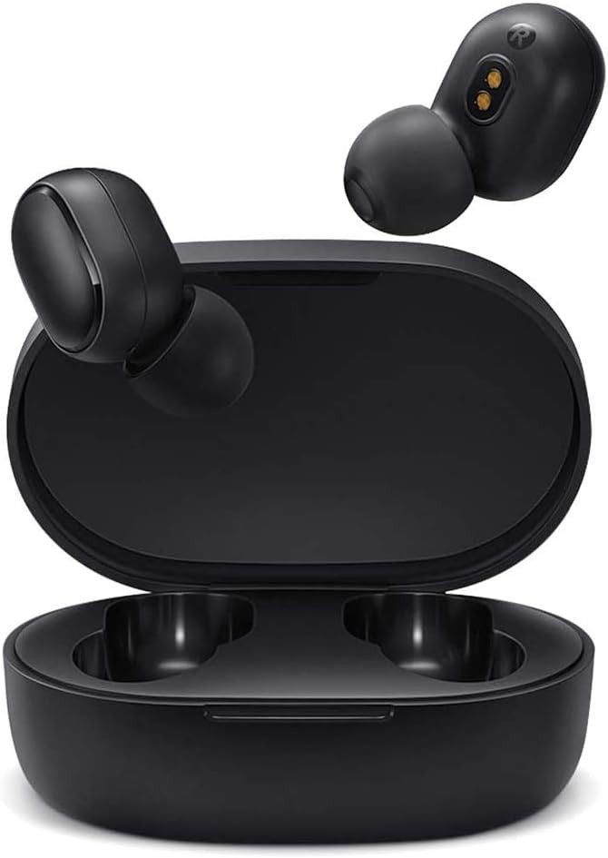 Xiaomi Mi True Wireless Basic S Bluetooth 5.0 Headphones Stereo Bass with Microphone AI Control Hands-Free Headphones Black (Global Version)
