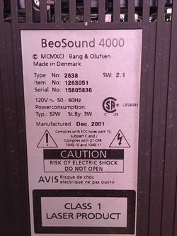 BeoSound 4000 DVD Player