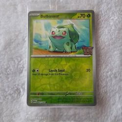 Pokemon Bulbasaur Stamped 151 Promo Card!