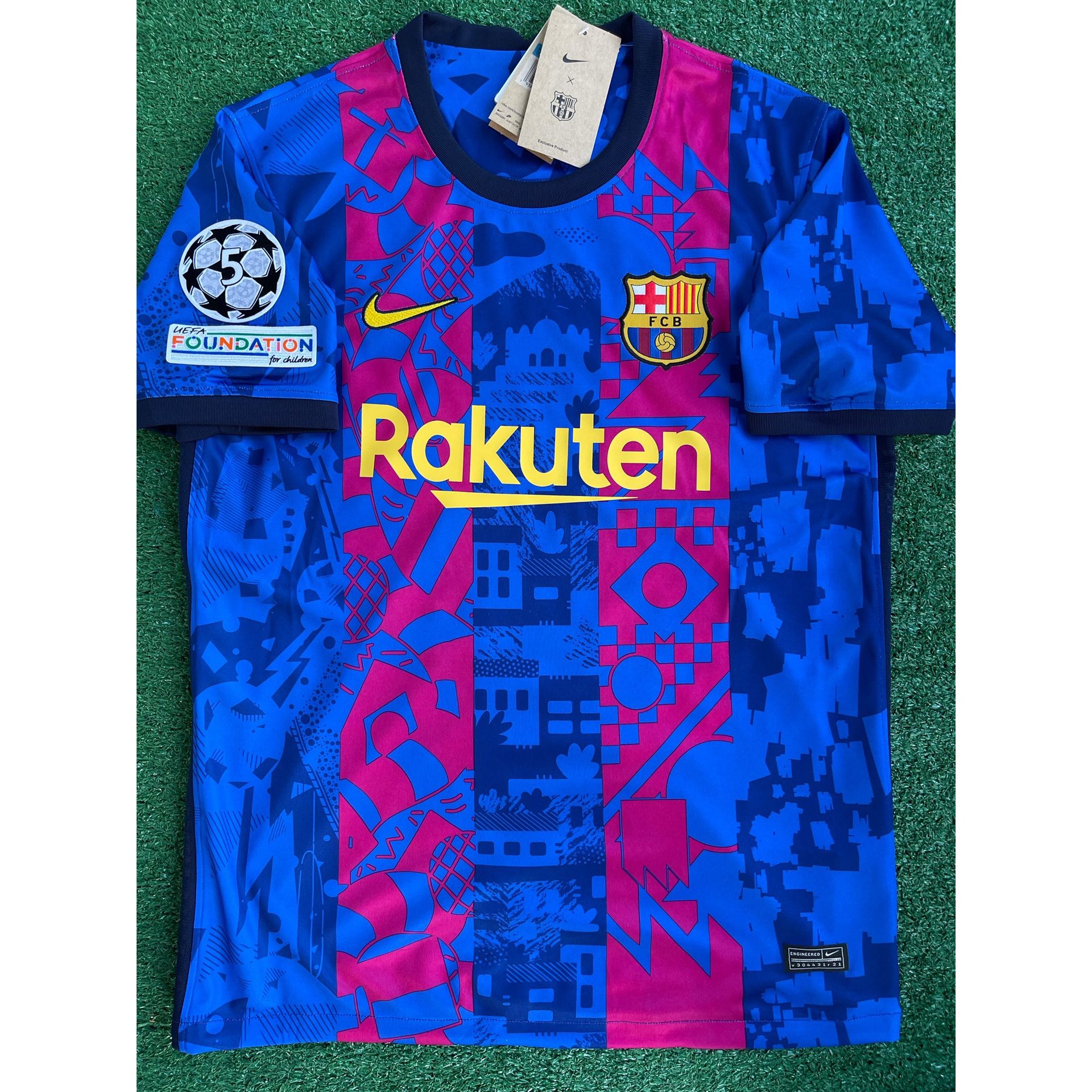 Nike Barcelona Away Stadium Shirt 2021-22 with Memphis 9 Printing