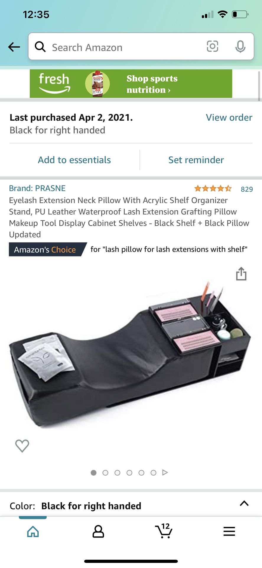 Eyelash Extension Neck Pillow ( Right Handed )