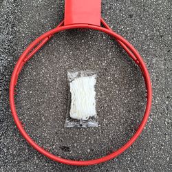 Spalding Pro Slam Outdoor Red Basketball Rim And Net