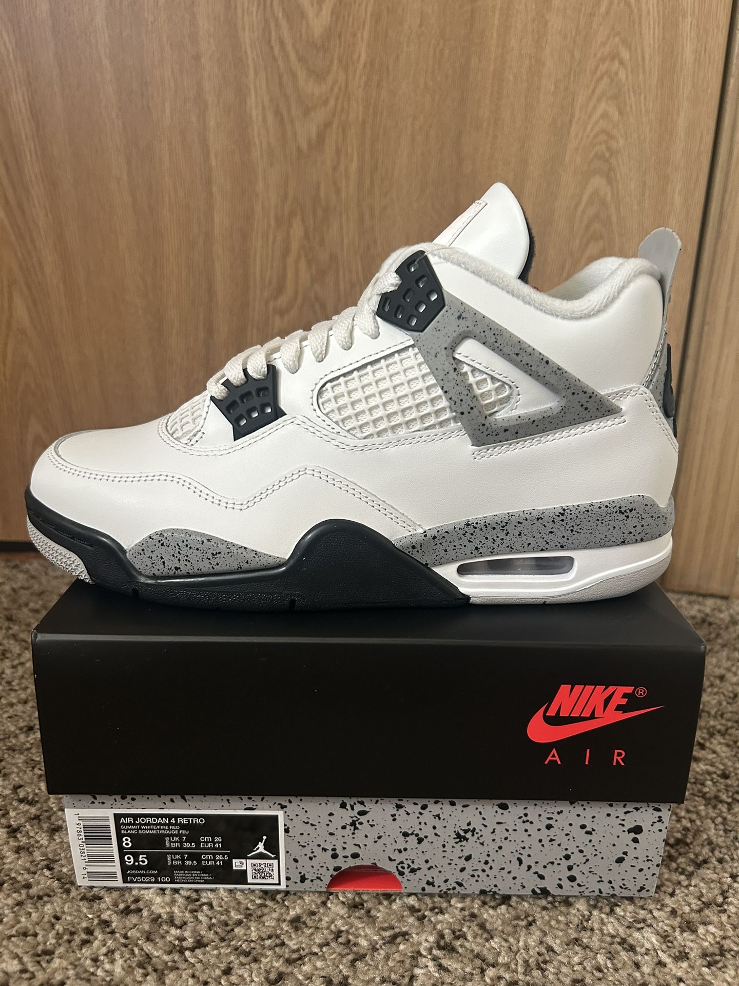 Jordan 4 Retro White Cement Size 8