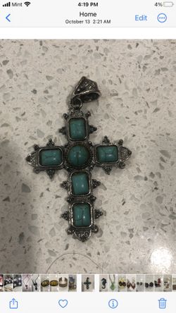 Vintage Turquoise Cross Jewelry