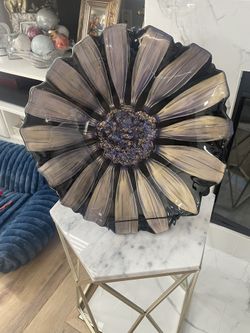 The Vintage Mikasa Sunflower centerpiece redone With Color