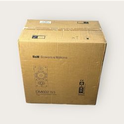 B&W Bowers & Wilkins DM602 S3 Black Ash 2-way Speakers - PAIR / SEALED BOX