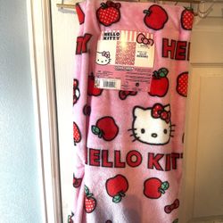 Hello Kitty Pink Apple Blanket