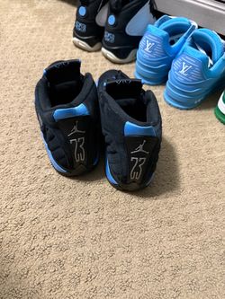 Air Jordan 14 Black University Blue Sneakers