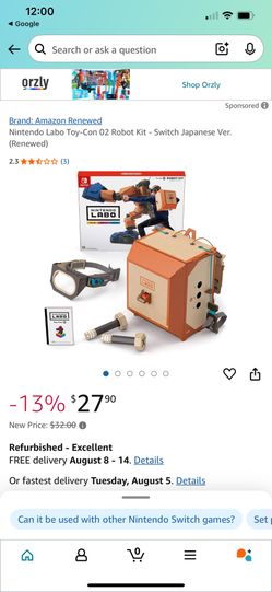 Nintendo Labo Toy-Con Robot Kit 