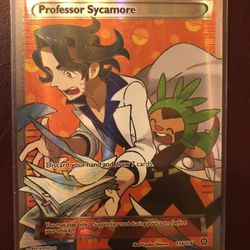 Pokemon Card Tcg Professor Sycamore Holo 114/114 Full Art Steam Siege