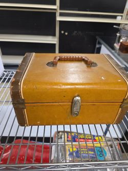 Old box full of sewing