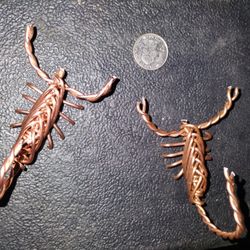 Hand Made Copper Scorpion Art