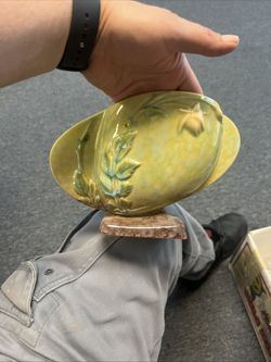 Roseville Wincraft Green 1948 Vintage Mid Century Modern Art Pottery Vase 241-6