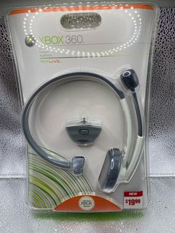Xbox 360 Microsoft Communicator White/Gray Headband Headsets Factory Sealed New
