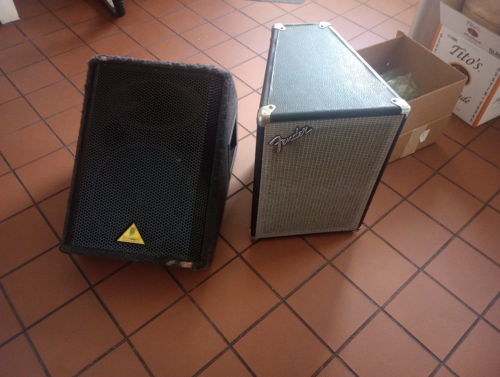 2 Monitors Fender And Behringer 